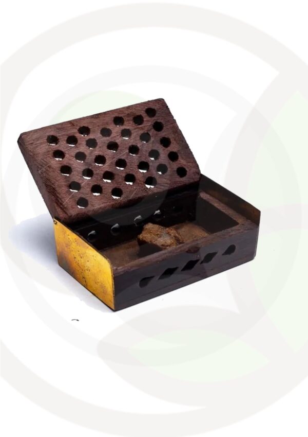 Incenso resina Basilico/Ambra in scatola legno