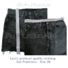 Mini gonna levi's premium 501 san francisco - usato - immagine 4