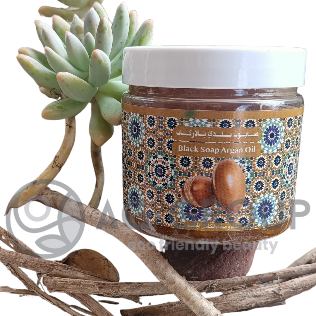 Featured image for “Sapone nero con olio di argan 200g”