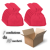 Sacchetti di cotone rosso 9x12 cm – set da 10 Pezzi