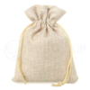 Sacchetti di juta naturale chiaro 6 x 8 cm - 10 pezzi