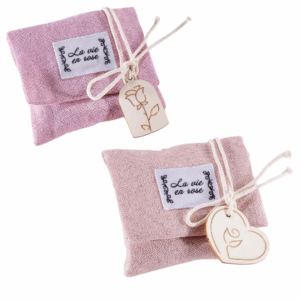 Sacchetto profumatore armadio in cotone – profumo di rosa 30g