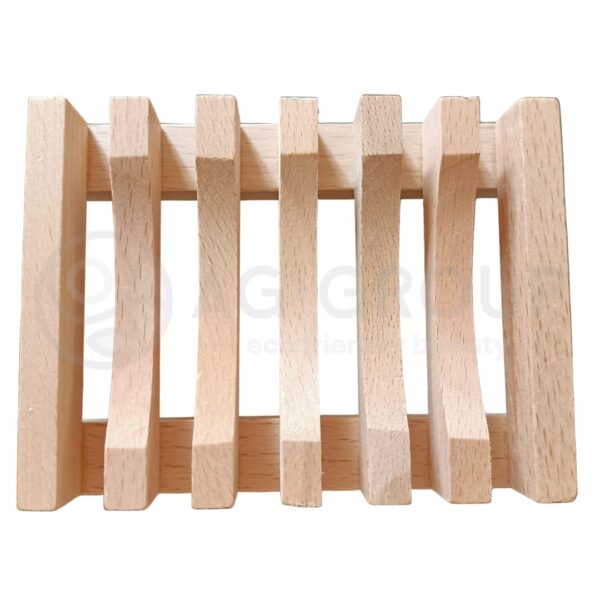 Porta saponetta in legno naturale chiaro